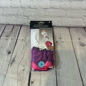 Storybook Costumes Mad Hatter Fingerless Halloween Costume Gloves